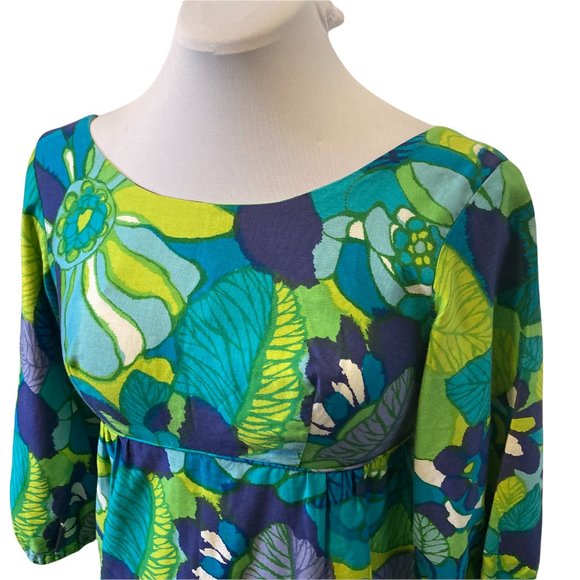 THE WHITE LOTUS: 1960s-70s Keone Sportswear Flowered Maxi Dress - Picture 3 of 9